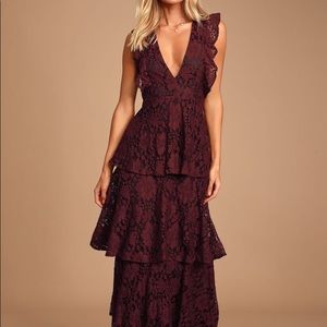 Lulus dress- burgundy